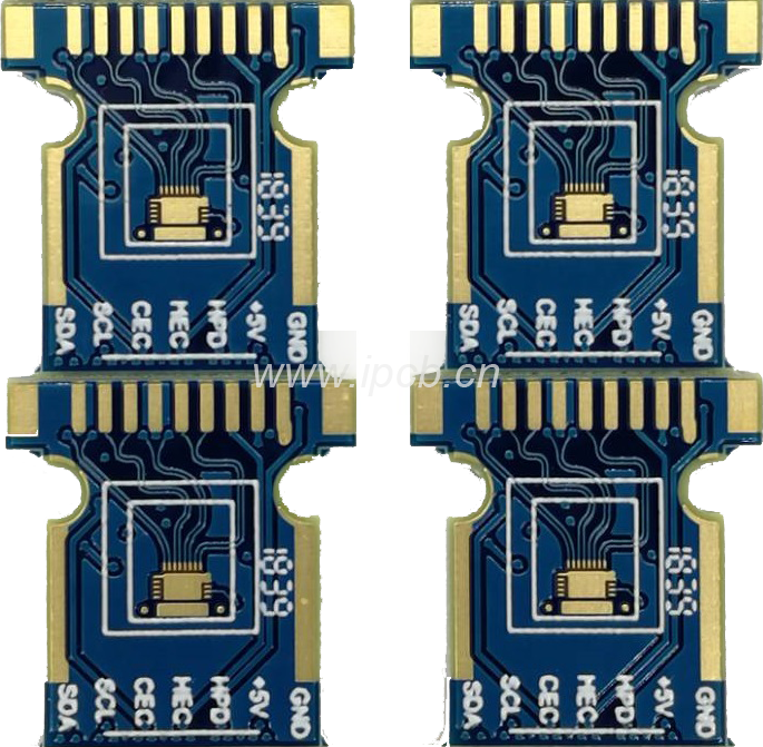 4層藍(lán)油鍍金板 4層藍(lán)油鍍金板