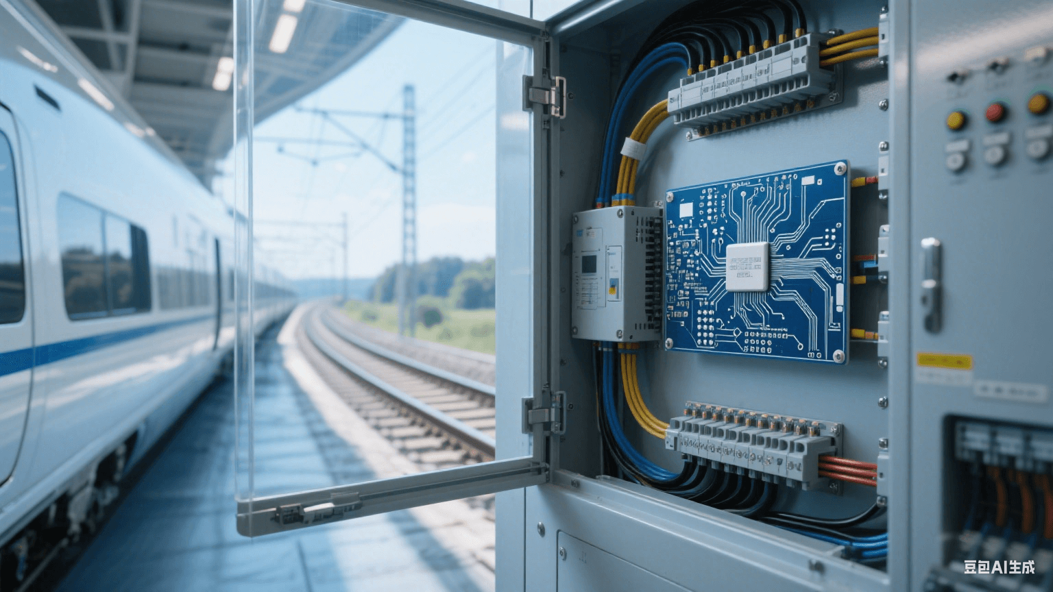 高速列車電氣控制柜的 PCB 陶瓷電路板 高速列車電氣控制柜的 PCB 陶瓷電路板