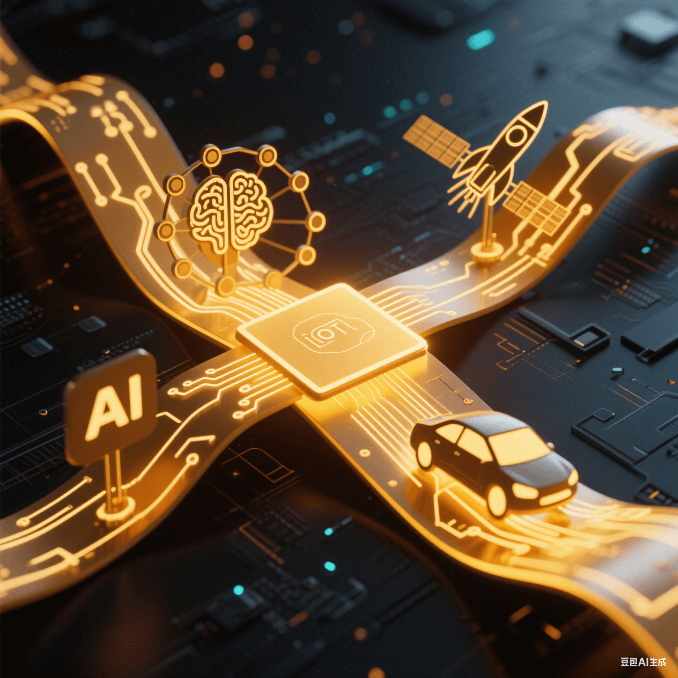 聚酰亞胺柔性板作為核心橋梁連接人工智能、物聯(lián)網(wǎng)、新能源汽車與航空航天等未來科技