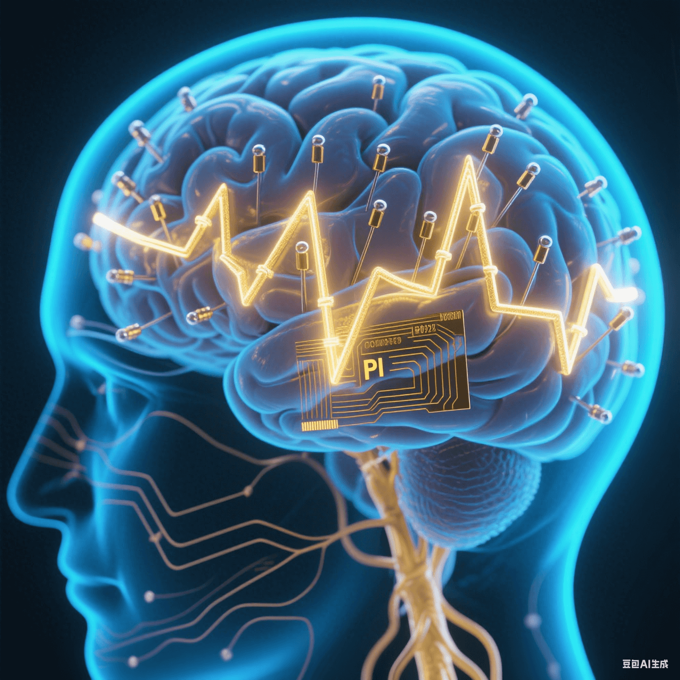 腦機(jī)接口植入示意:生物相容性聚酰亞胺電極在腦組織中穩(wěn)定傳輸神經(jīng)信號 腦機(jī)接口植入示意:生物相容性聚酰亞胺電極在腦組織中穩(wěn)定傳輸神經(jīng)信號