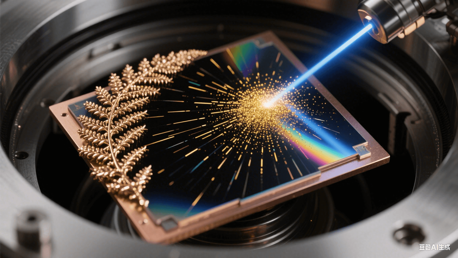 呈現(xiàn)真空環(huán)境中金屬粒子沉積成膜的微觀景象 呈現(xiàn)真空環(huán)境中金屬粒子沉積成膜的微觀景象