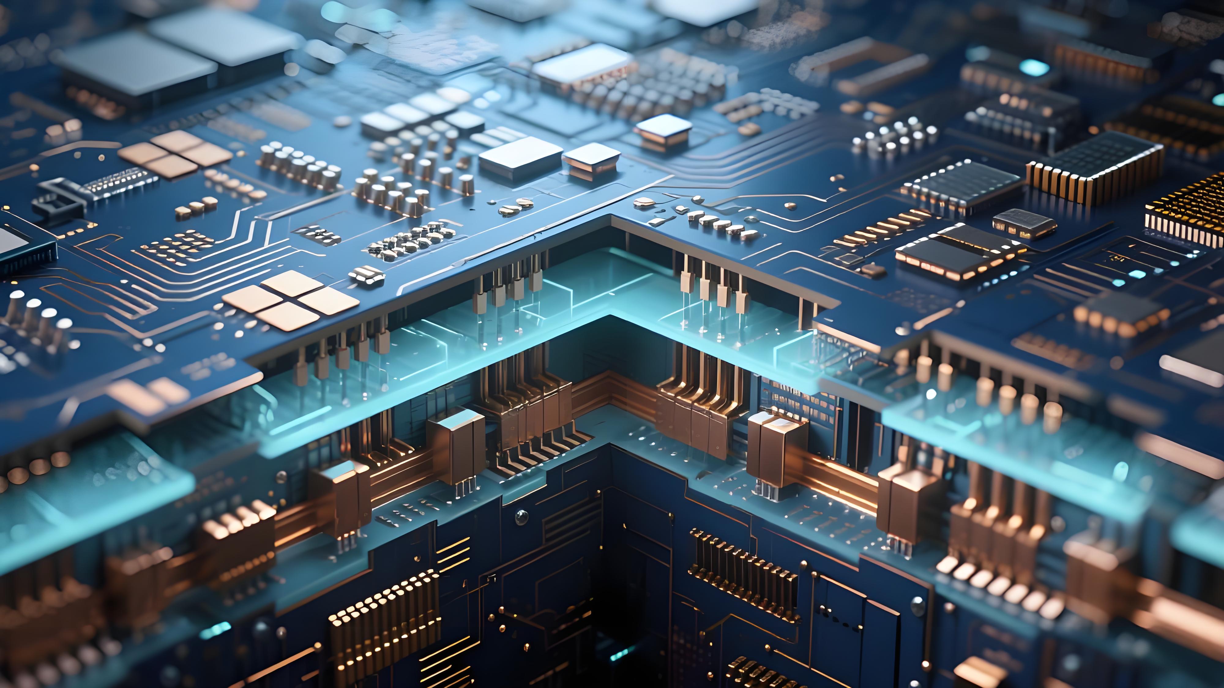 毫米波電路板3D集成內(nèi)部截面視圖，展示硅通孔(TSV)與玻璃通孔(TGV)結(jié)構(gòu)