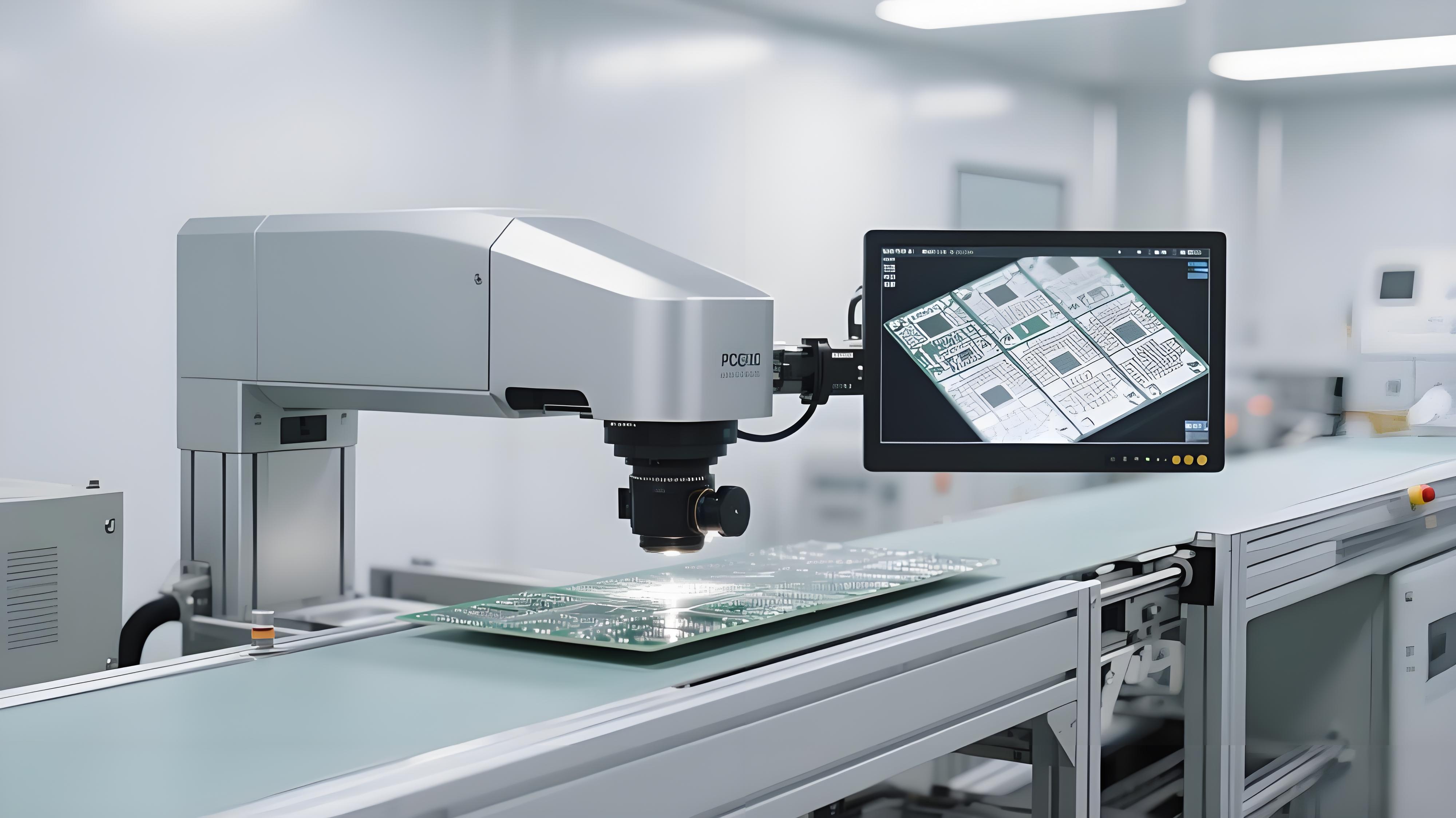 機器視覺在線檢測系統(tǒng)對沉銀板銀層質(zhì)量進行多光譜成像檢測的場景