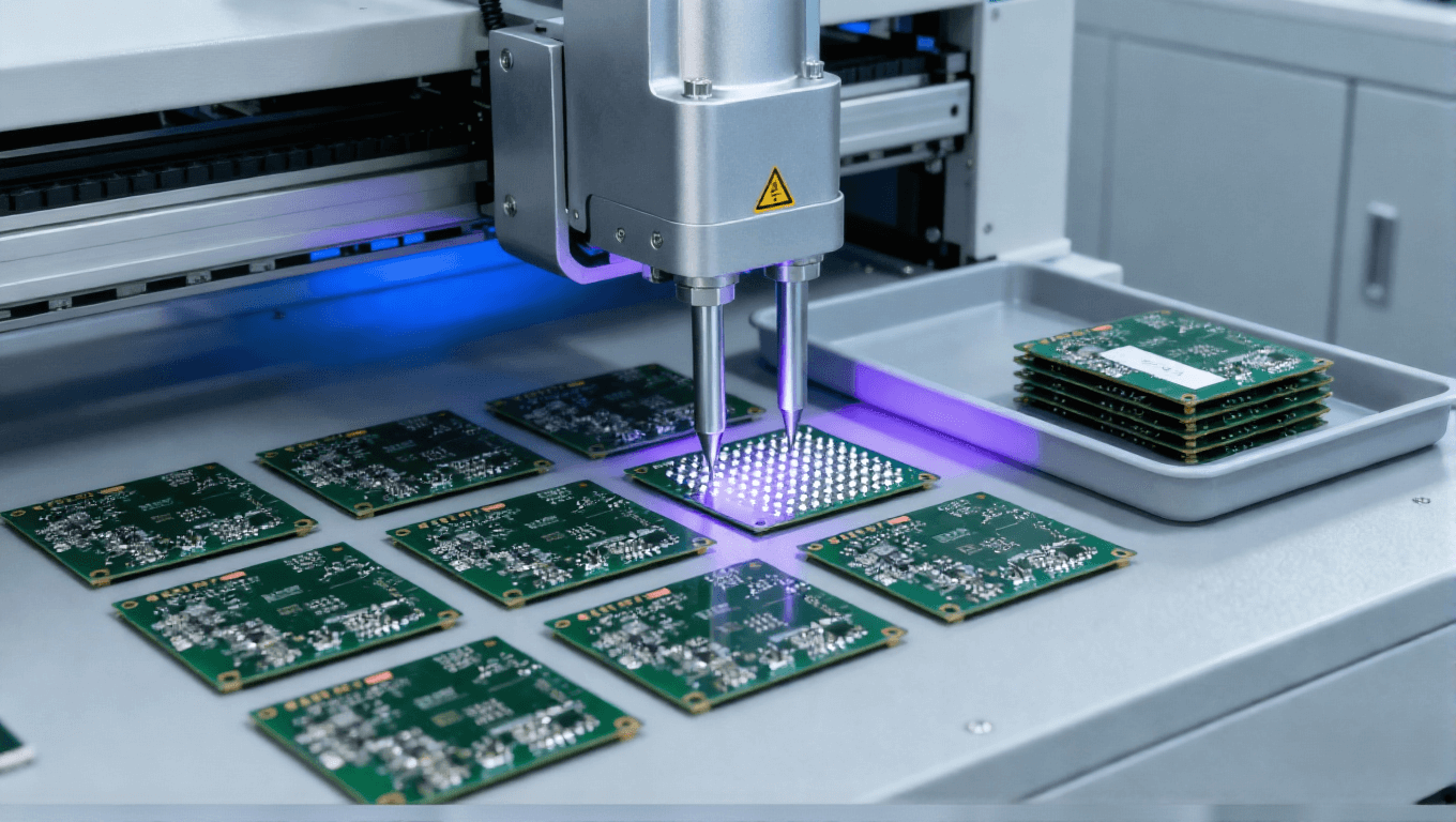 汽車(chē)電子8層高壓PCB飛針復(fù)測(cè)場(chǎng)景，10%異常板復(fù)測(cè)實(shí)現(xiàn)總體降本32%