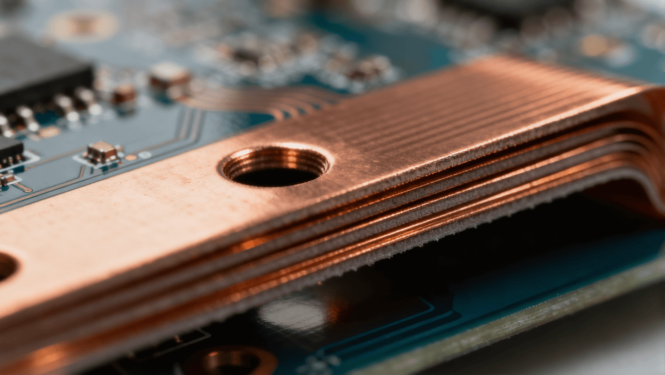 優(yōu)化后剛撓結(jié)合板沉銅層均勻性與孔壁結(jié)合力提升微觀視圖