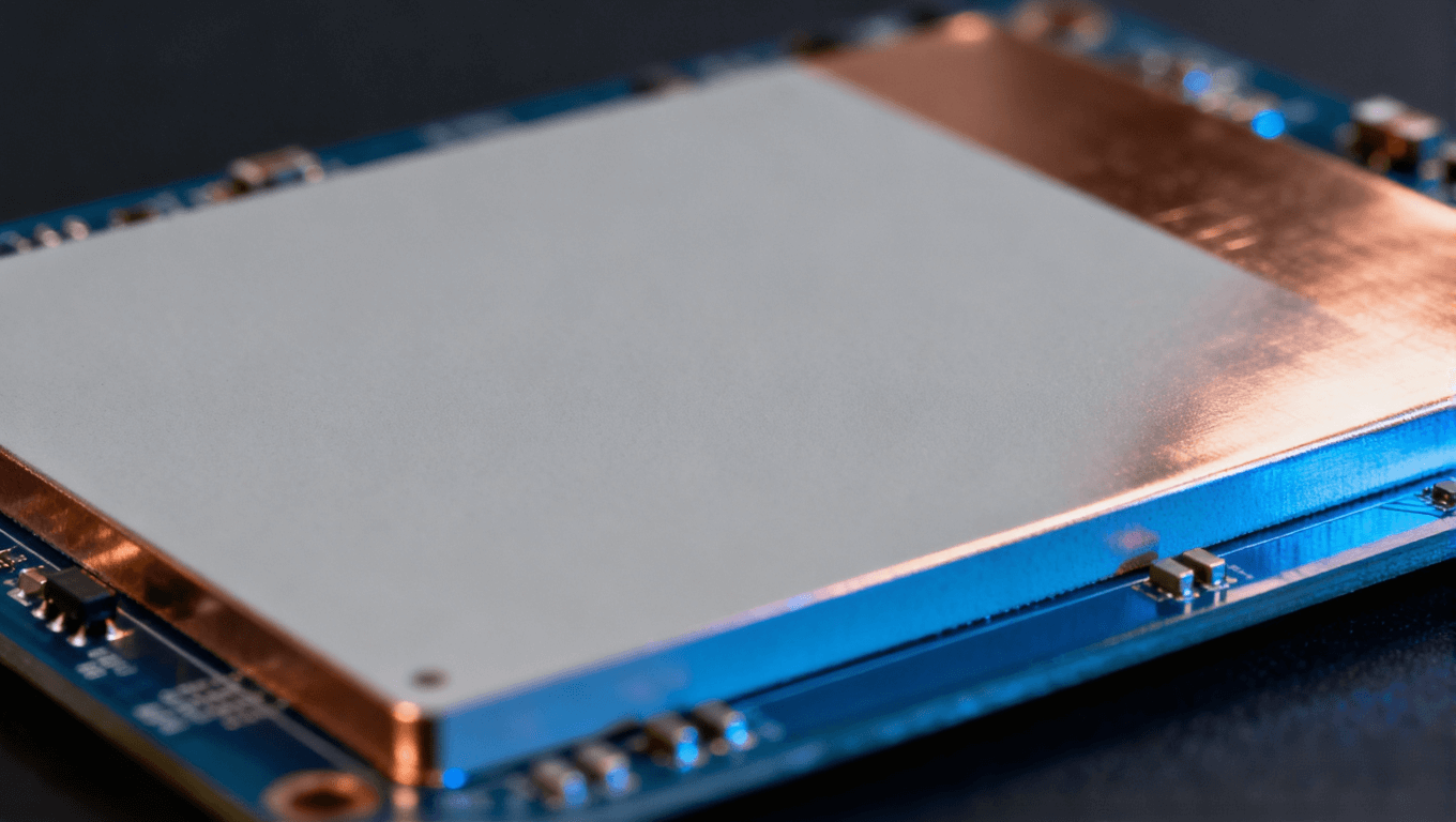 采用銅陶瓷復(fù)合結(jié)構(gòu)的氮化鋁陶瓷封裝基板在側(cè)光下呈現(xiàn)堅硬致密的質(zhì)感 采用銅陶瓷復(fù)合結(jié)構(gòu)的氮化鋁陶瓷封裝基板在側(cè)光下呈現(xiàn)堅硬致密的質(zhì)感