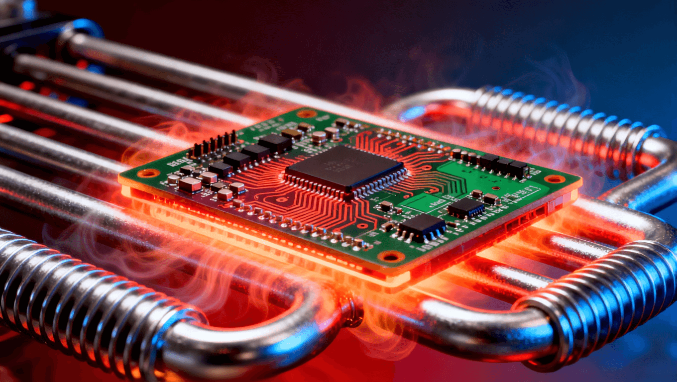 PCB焊接溫度曲線優(yōu)化示意圖，表現(xiàn)回流焊工藝中的熱管理，助力SMT焊接良率提升