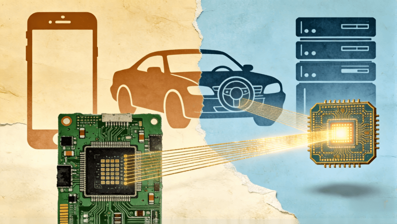 傳統(tǒng)PCB與IC載板在消費電子、汽車、服務(wù)器等不同終端應(yīng)用場景中的概念示意圖