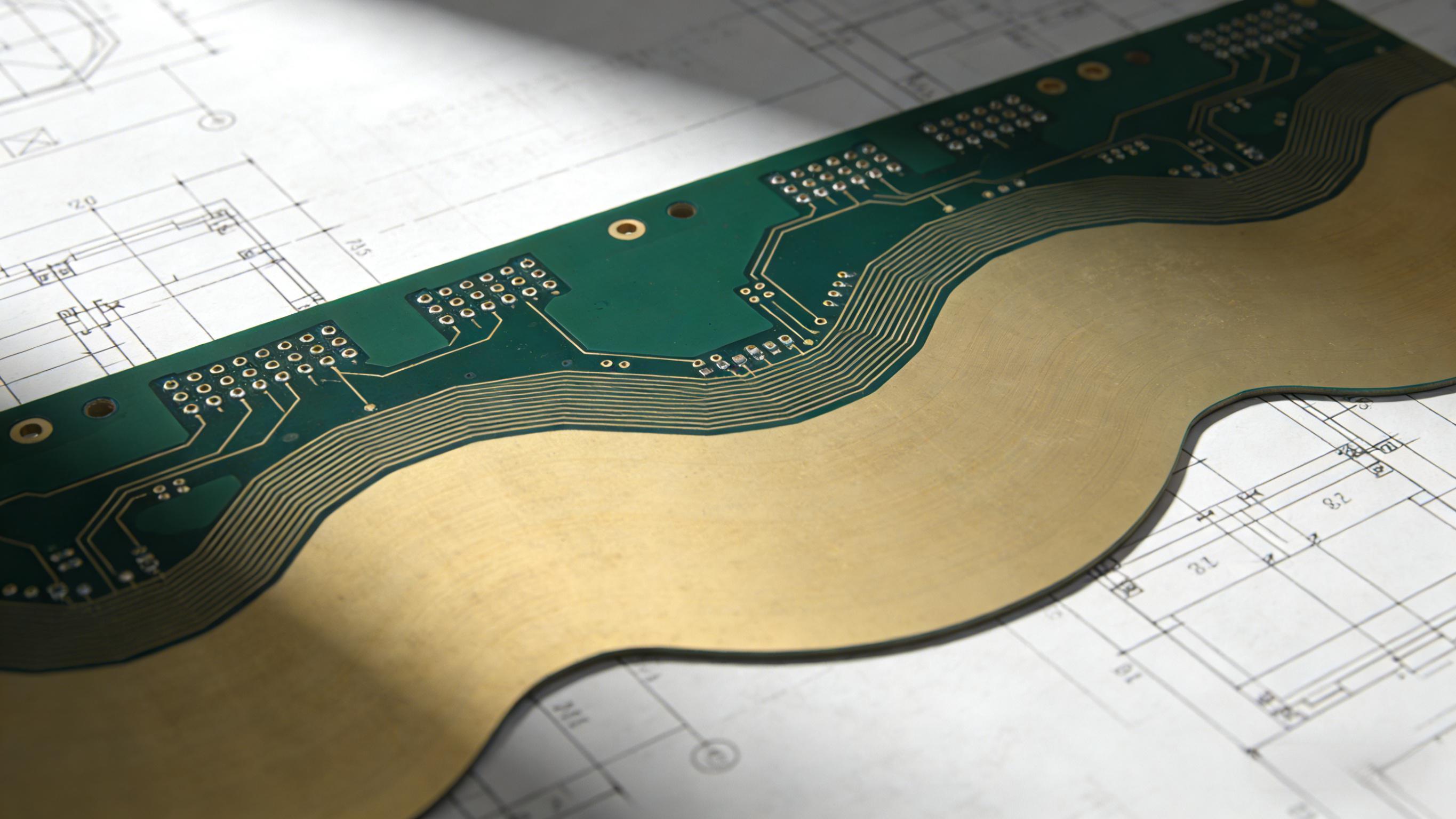 軟硬結(jié)合板剛?cè)釁^(qū)域劃分與布局設(shè)計(jì)示意圖